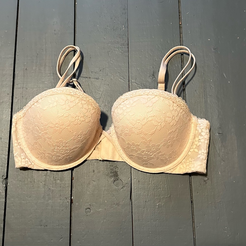 Aerie Lace Underwire Convertible Strap Bra - Cream